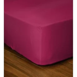 Lovely Home Drap-housse - - LH71616 - 140x190+25 cm - Fuchsia