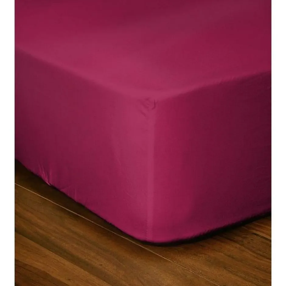 Lovely Home Drap-housse - - LH71615 - 160x200+25 cm - Fuchsia Best