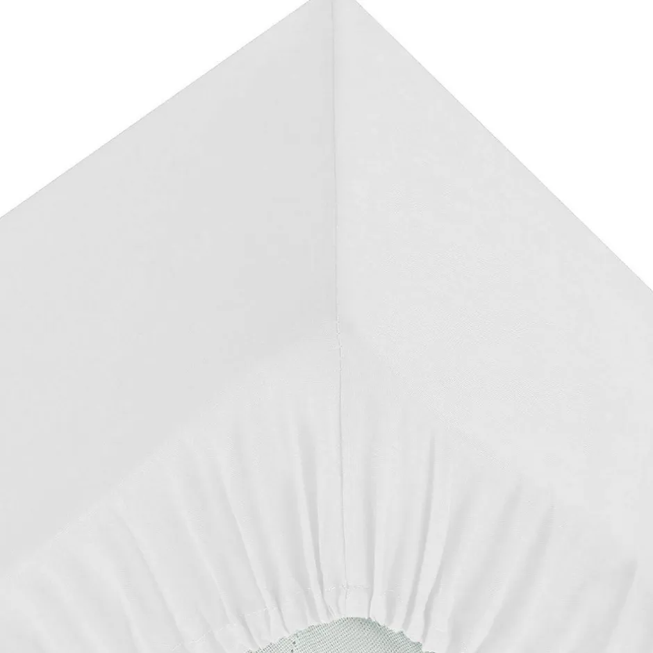 Atmosphera Créateur D'Intérieur Drap-housse - percale - blanc - 90x190 cm - Atmosphera