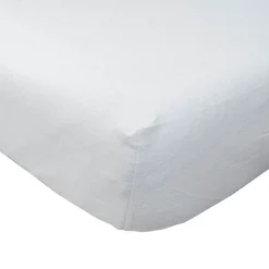 Homescapes Drap-housse blanc en flanelle grand bonnet 180 gm² - 140 x 190 cm -