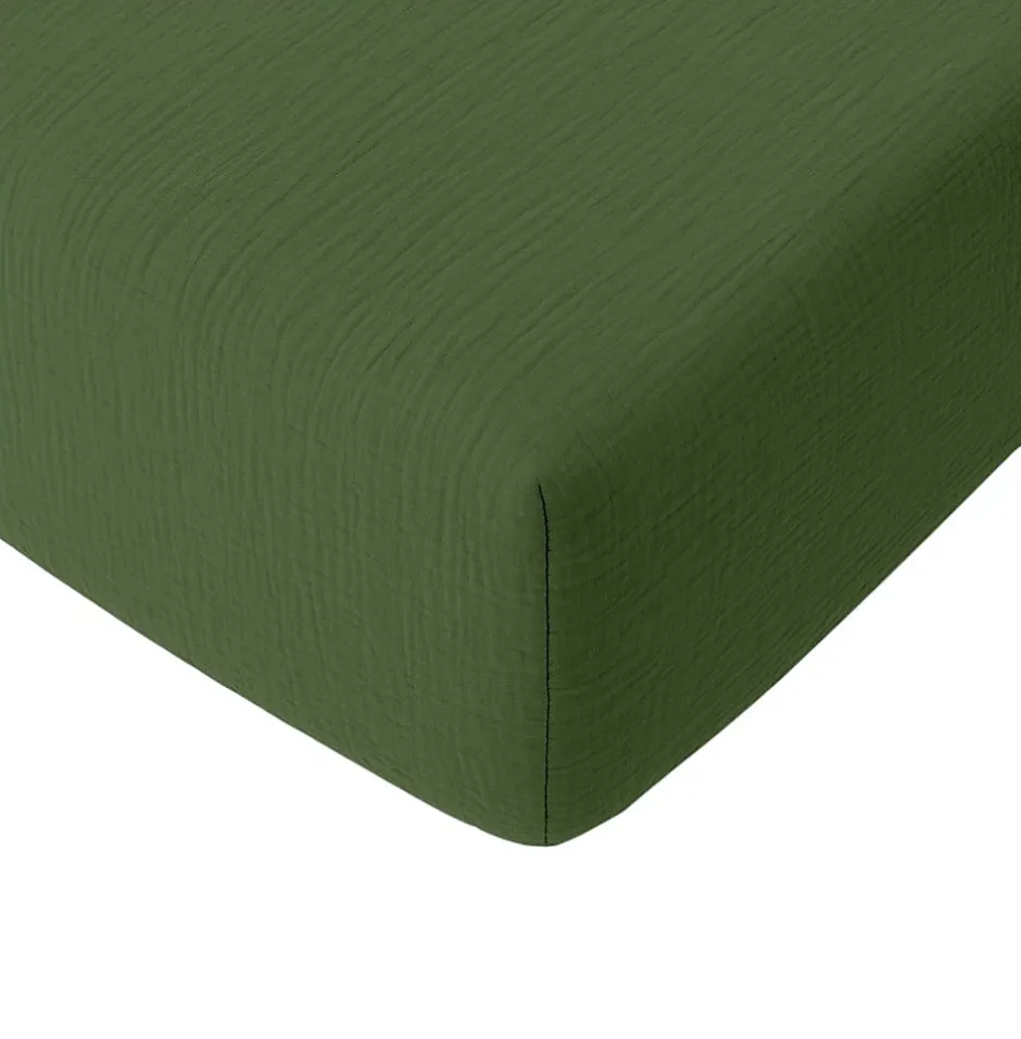 Eden Drap-housse Gaze de coton lavé Douce Sale