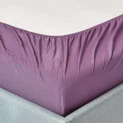 Homescapes Drap-housse raisin 100% coton égyptien 200 fils 180 x 200 cm -