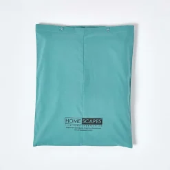 Homescapes Drap-housse sarcelle 100% coton égyptien 200 fils 90 x 190 cm -