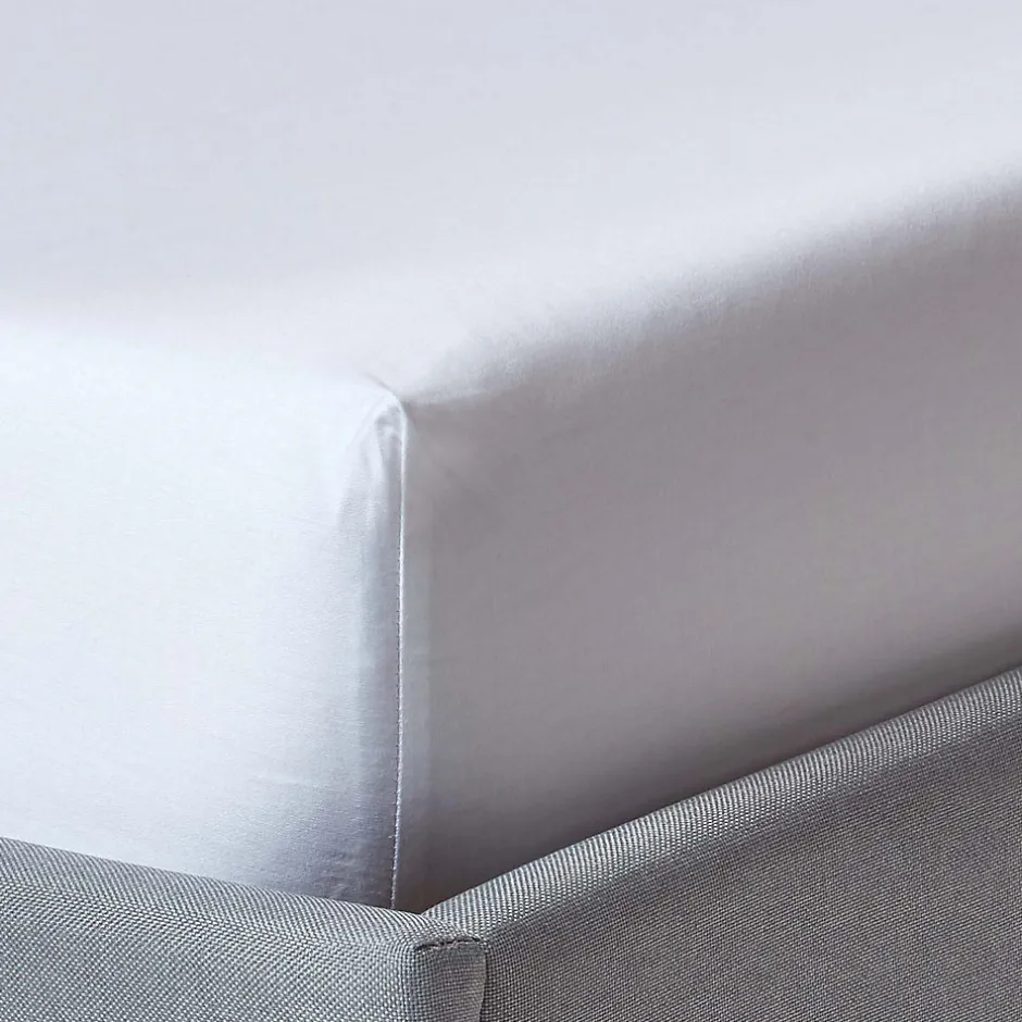 Homescapes Drap-housse spécial matelas épais 180 x 200 cm coton égyptien bio 400 fils blanc -