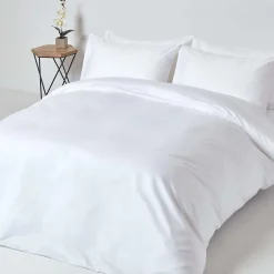 Homescapes Drap-housse uni 180 x 200 cm 100 % coton égyptien 1000 fils coloris blanc -