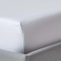 Homescapes Drap-housse uni 180 x 200 cm 100 % coton égyptien 1000 fils coloris blanc -