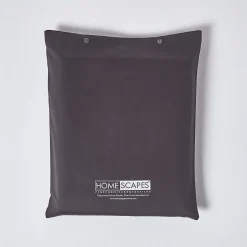 Homescapes Drap-housse uni 90 x 190 cm 100 % coton égyptien 1000 fils coloris gris foncé - Clearance