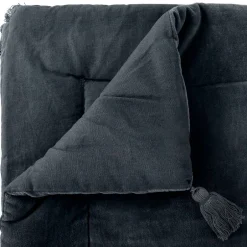 Atmosphera Créateur D'Intérieur Édredon Night - coton - gris foncé - 70x180 cm - Atmosphera