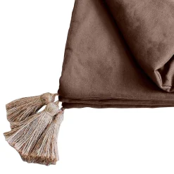 Decostars Édredon Panama 90x190 cm pompons jute vison Sale