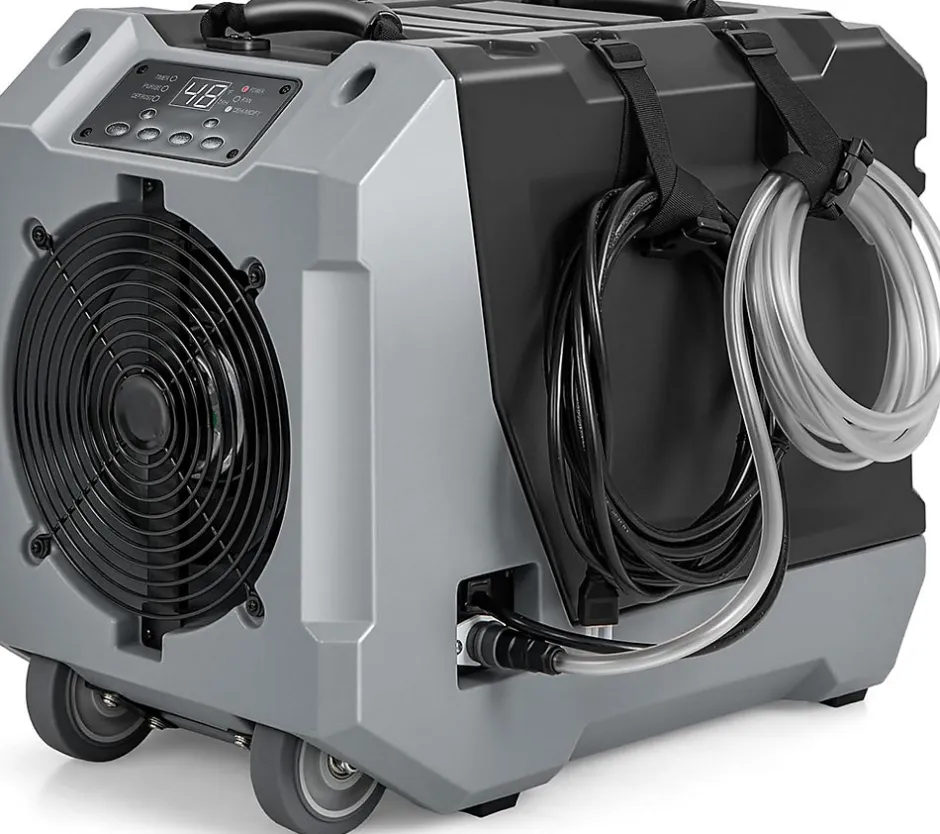 Giantex Déshumidificateur 85 L jour Déshumidificateur Mobile avec Dégivrage Automatique Minuterie 24H Tuyau de drainage Pompe Noir