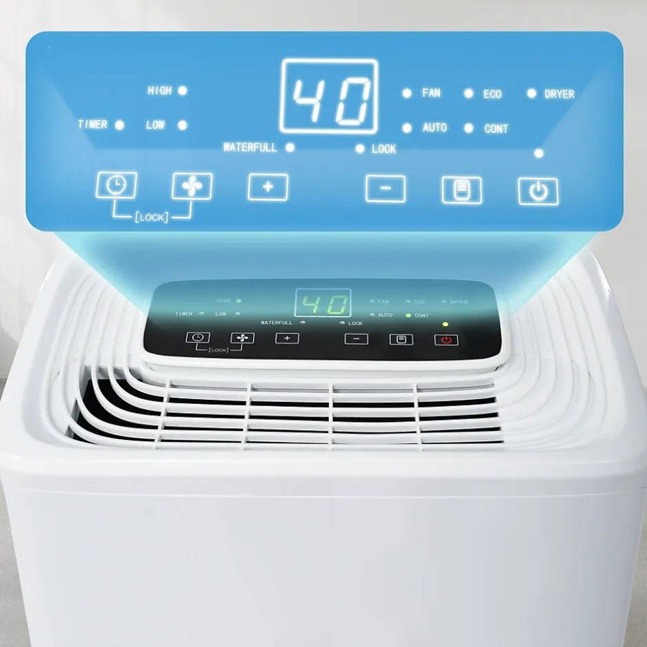 ProximaX Déshumidificateur 12 L/jour pour 15 m², 3 en 1, Purificateur d'air et Sèche-linge, Réservoir 1,5 L, Timer 24 h, Écran LED