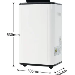ProximaX Déshumidificateur 25 L/jour pour 26 m², 3-en-1, séchage du linge, réservoir 6 L, minuterie 24 h, écran LED Outlet