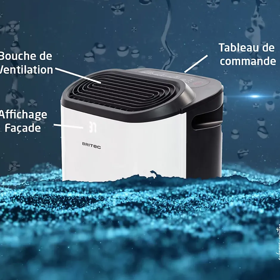 Britec Déshumidificateur + purificateur wifi 155W Sale