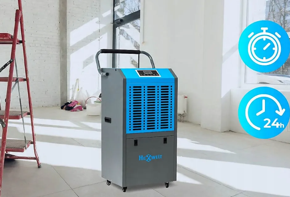 Hexwelt Déshumidificateur d'air industriel 138L/24H réservoir 10L absorbeur d'humidité 1 pièce.