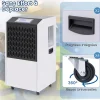 Giantex Déshumidificateur Industriel1300W,118L, Contrôle Humidité,avec 4 Roues, Minuterie 0-24H, pour Entrepôts et Caves Outlet