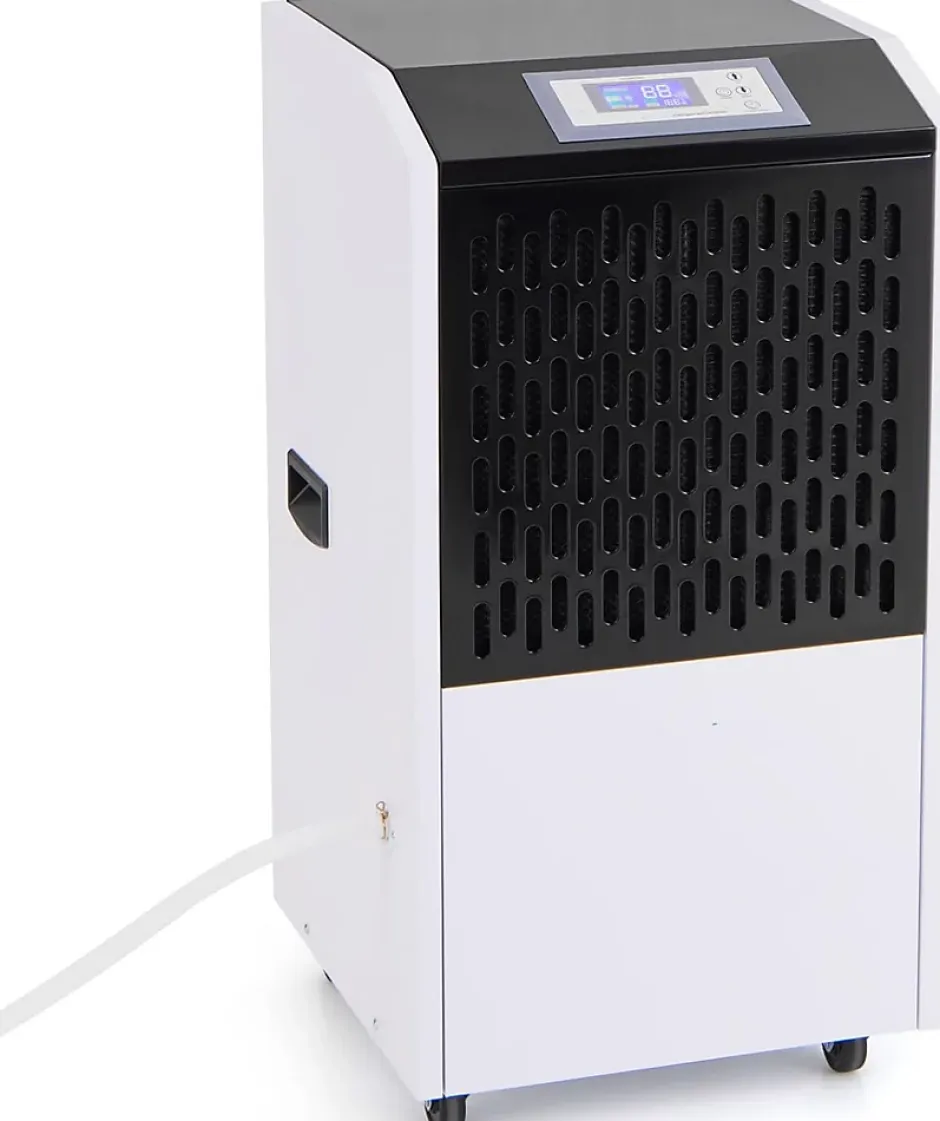 Giantex Déshumidificateur Industriel1300W,118L, Contrôle Humidité,avec 4 Roues, Minuterie 0-24H, pour Entrepôts et Caves Outlet