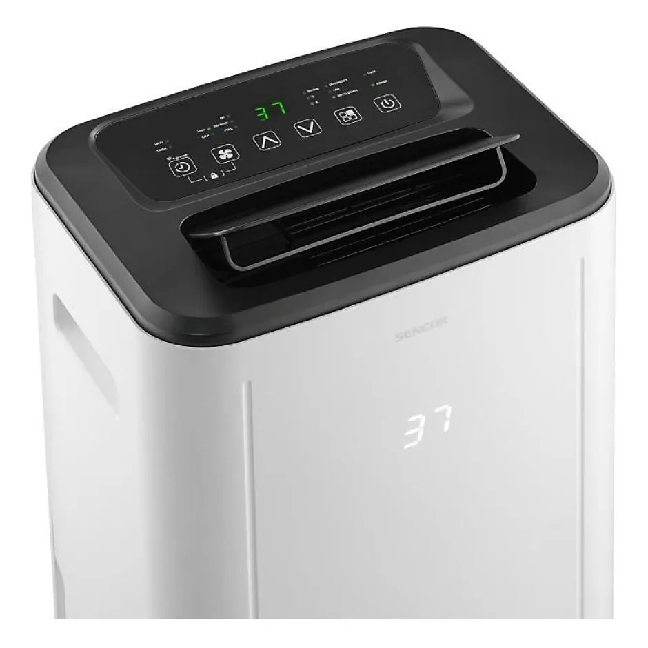 Sencor Déshumidificateur mobile intelligent - - SDH 2028WH - 360 W - 20 L/jour - Réservoir : 6 L - 2 vitesses - Blanc