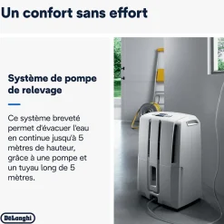 Delonghi Déshumidificateur DD233P 30L/J 60m²
