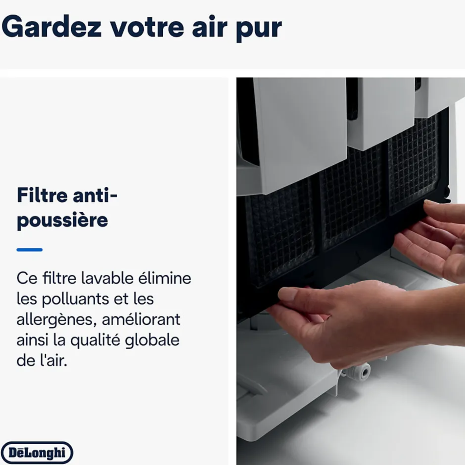 Delonghi Déshumidificateur DD233P 30L/J 60m²