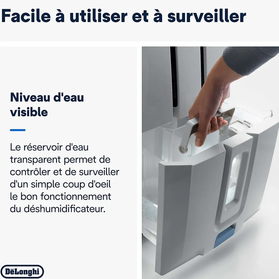 Delonghi Déshumidificateur DD233P 30L/J 60m²