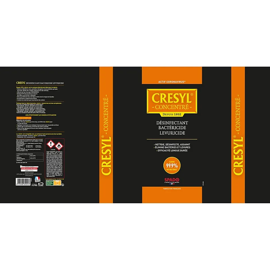 Spado Désinfectant bactéricide fongicide 5L, Crésyl Sale