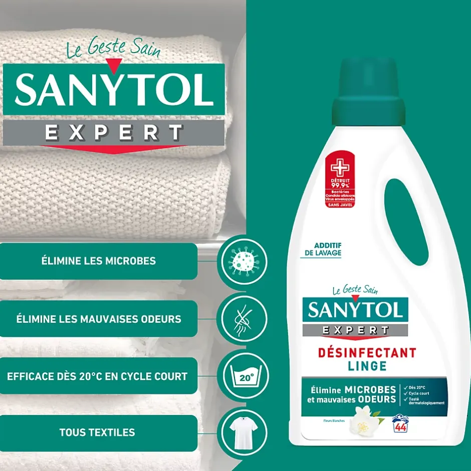Sanytol Désinfectant linge senteur fraîche 2L Hot