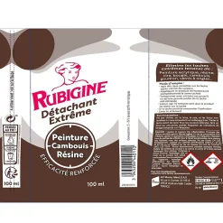 Rubigine Détachant extrême peinture, cambouis, résine 100ml