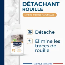 Starwax Détachant rouille marbre et pierres naturelles 250ml