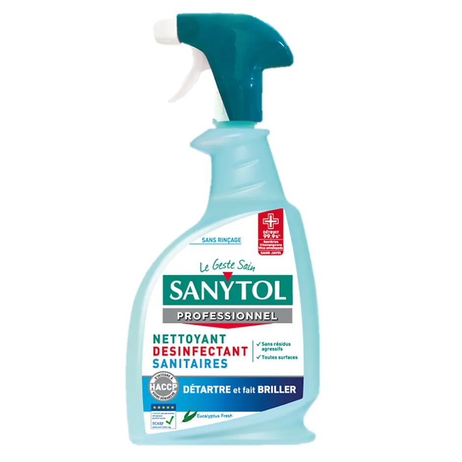 Sanytol Détartrant désinfectant sanitaires eucalyptus 0,75L