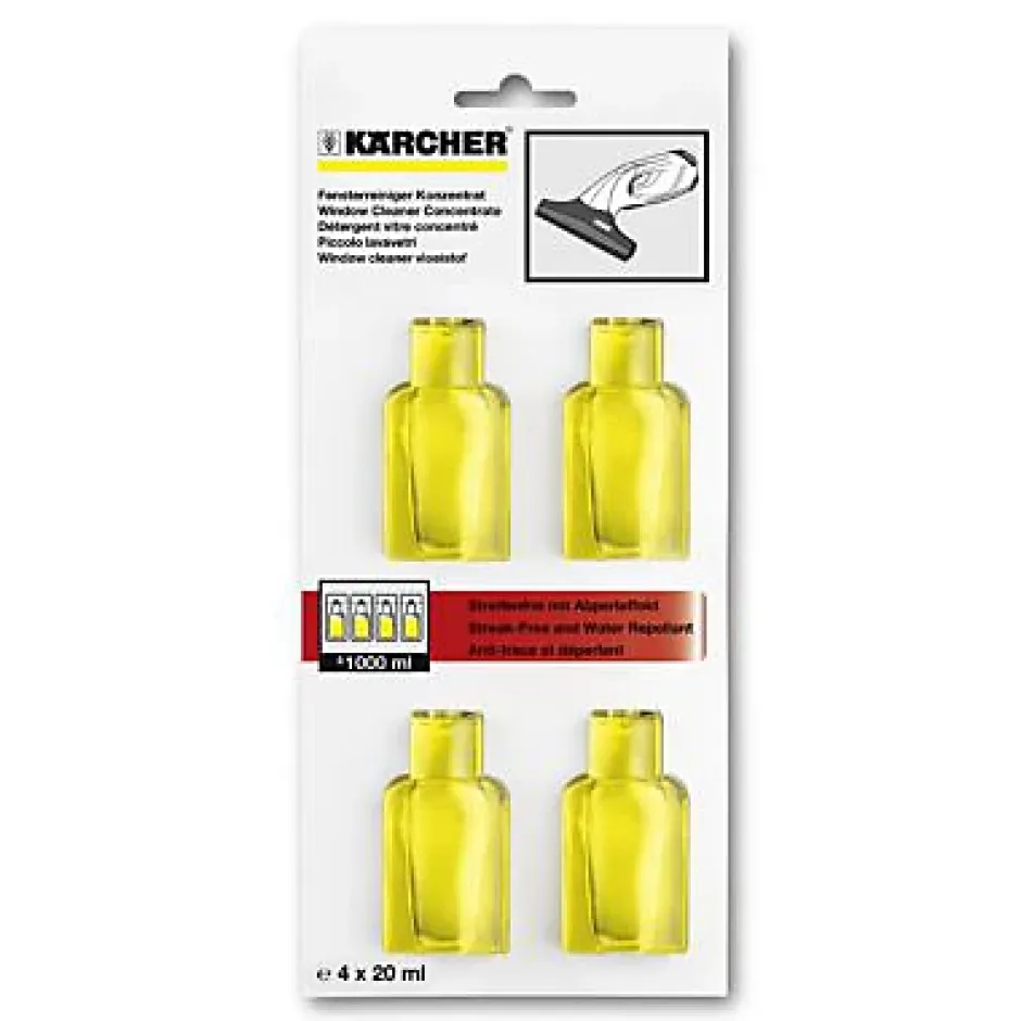 Kärcher Détergent vitre concentré Karcher 4 x 20 ml Discount