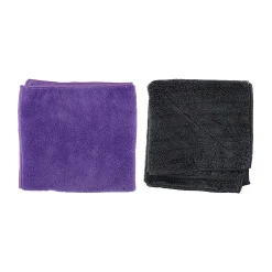 Dunlop Lot de 2 Chiffon Microfibre XL Voiture 36x36cm, Ultra-Absorbant 660gsm, Lavable & Réutilisable, Nettoyage Sec & Humide Best