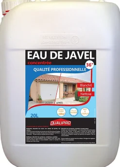 Qualipro Eau de javel concentrée qualité professionnelle 9,6% 36° 20L