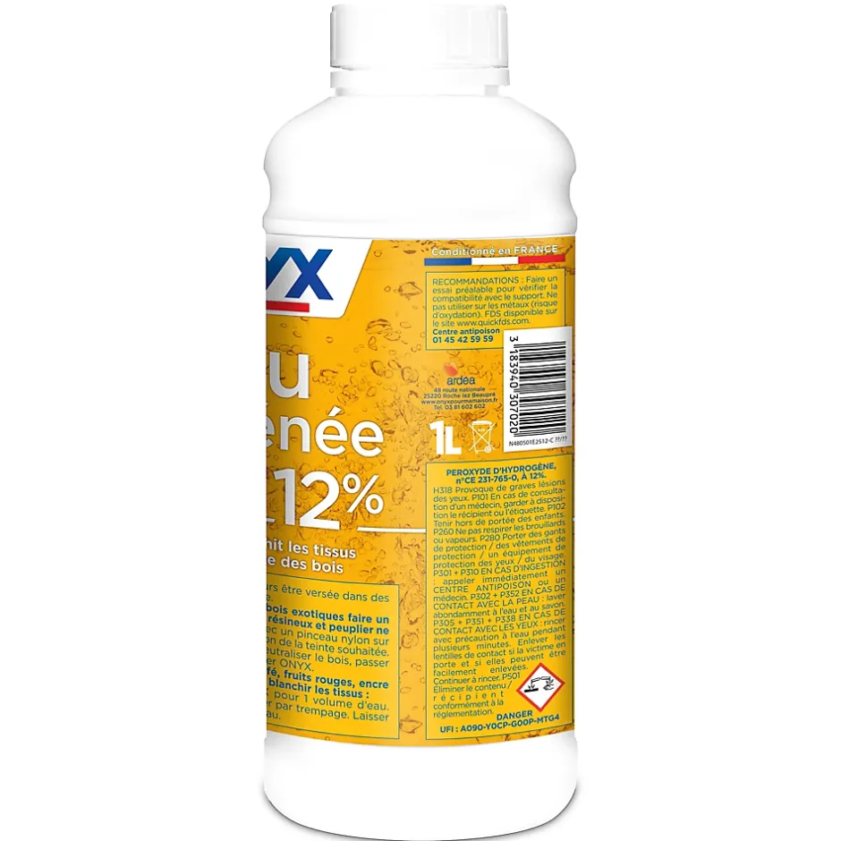 Onyx Eau Oxygénée 12% pour bois et textiles 1L Best