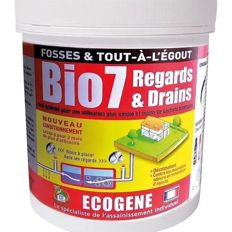 Ecogene Bio 7 regard et drain - 4x200 g Sale