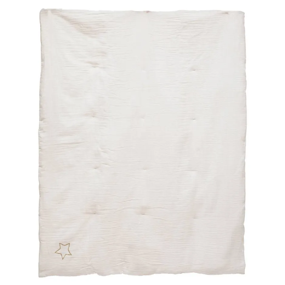 Atmosphera Créateur D'Intérieur Edredon Lili en gaze de coton 100x140cm blanc - Atmosphera Outlet
