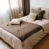 Home Maison Edredon Panama avec pompons en jute (90x190 cm - Taupe) Best