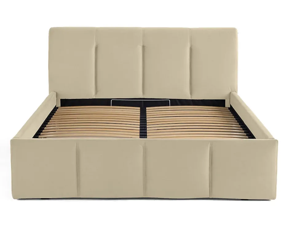 Lisa Design Elysia - lit coffre - 140x190 - en velours - sommier inclus - Sale