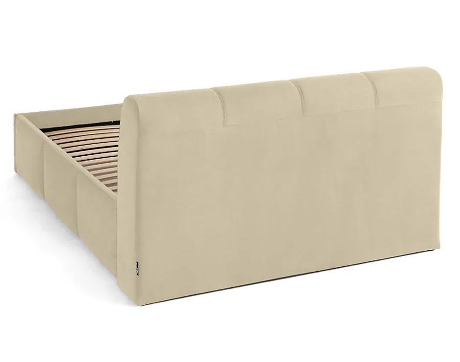 Lisa Design Elysia - lit coffre - 140x190 - en velours - sommier inclus - Sale