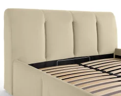Lisa Design Elysia - lit coffre - 140x190 - en velours - sommier inclus - Sale