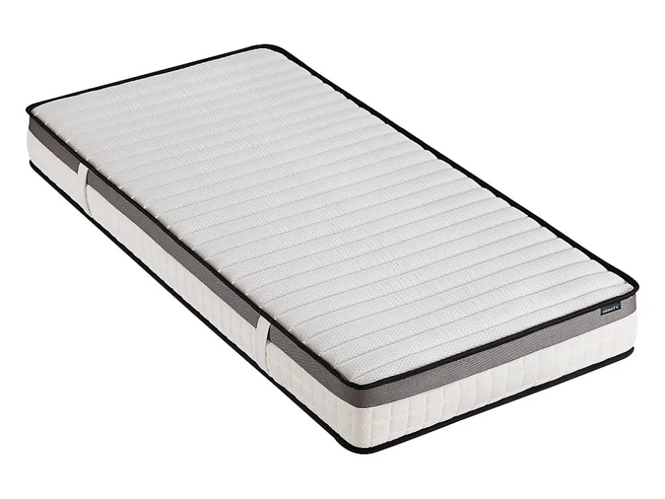 Vente-unique Ensemble 90 x 200 cm cadre à lattes + matelas mousse mémoire de forme ép.19cm - ORTHOMEMORY de YSMÉE
