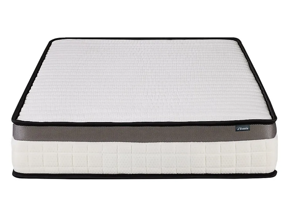 Vente-unique Ensemble 90 x 200 cm cadre à lattes + matelas mousse mémoire de forme ép.19cm - ORTHOMEMORY de YSMÉE