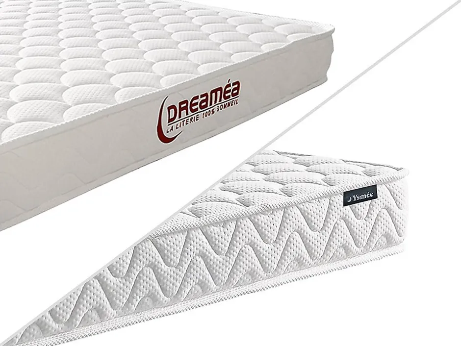 Vente-unique Ensemble 90 x 190 cm cadre à lattes + matelas mémoire de forme ép.15cm - PELOPS de YSMÉE Hot