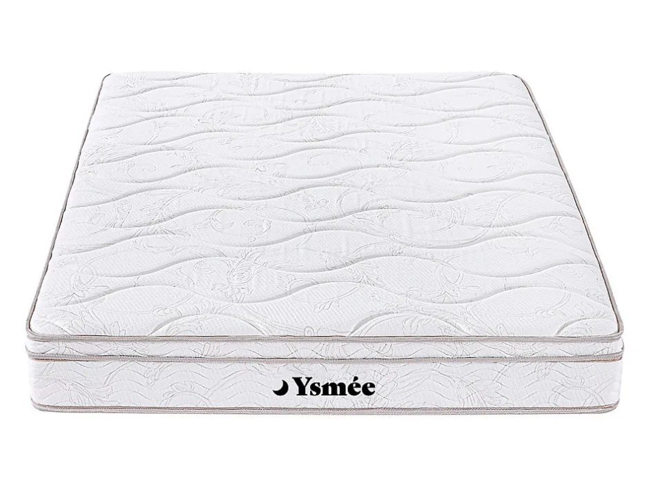 Vente-unique Ensemble 160 x 200 cm cadre à lattes + matelas ressorts 3 zones et mémoire de forme ép.20cm - WOLKENTANZ de YSMÉE Clearance