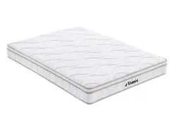 Vente-unique Ensemble 160 x 200 cm cadre à lattes + matelas ressorts 3 zones et mémoire de forme ép.20cm - WOLKENTANZ de YSMÉE Clearance