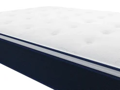 Vente-unique Ensemble 90 x 190 cm sommier + matelas ressorts ensachés et surmatelas intégré ép.24cm - ALTIER de YSMÉE