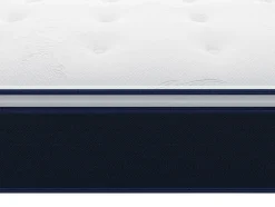 Vente-unique Ensemble 90 x 190 cm sommier + matelas ressorts ensachés et surmatelas intégré ép.24cm - ALTIER de YSMÉE