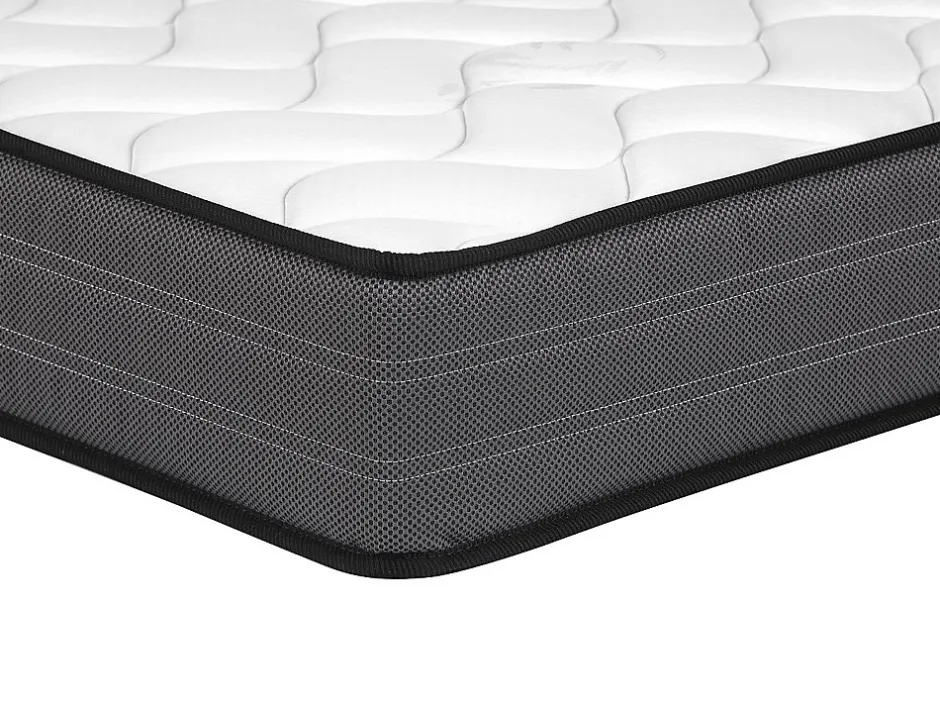 Vente-unique Ensemble 140 x 190 cm sommier + matelas ressorts ensachés ép.20cm - AMBRACIE de YSMÉE