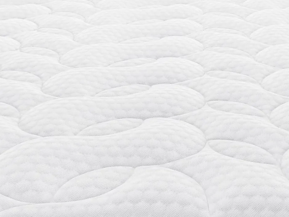 Vente-unique Ensemble 140 x 190 cm sommier + matelas anti-feu ressorts ensachés et surmatelas intégré ép.28 cm - DELICE de YSMÉE HÔTEL Outlet