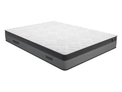 Vente-unique Ensemble 140 x 190 cm sommier + matelas ressorts ensachés et mémoire de forme ép.24cm - ILLUSION de YSMÉE