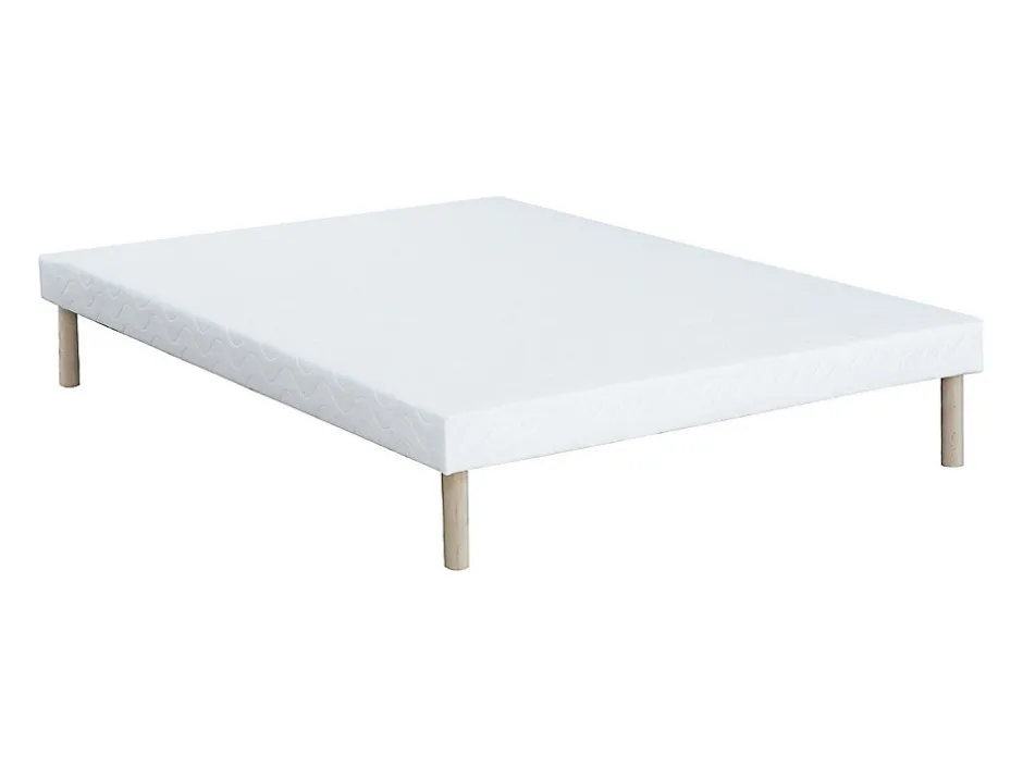 Vente-unique Ensemble 140 x 190 cm sommier + matelas ressorts ensachés et mémoire de forme ép.24cm - ILLUSION de YSMÉE